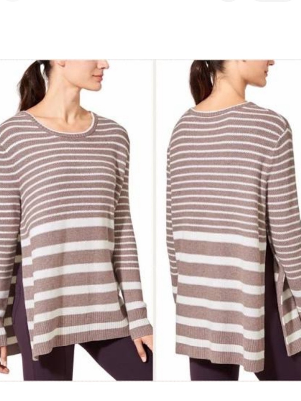 Athleta Stripe Kennewick Sweater